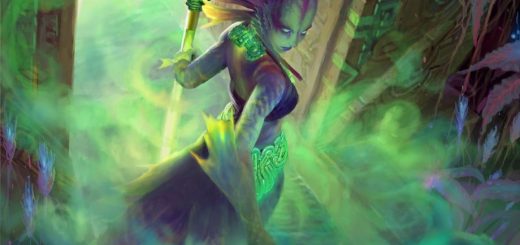 Merfolk Mistbinder Art by Clint Clearley - Rivals of Ixalan