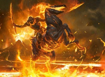 Cavalier of Flame Art By Wesley Burt