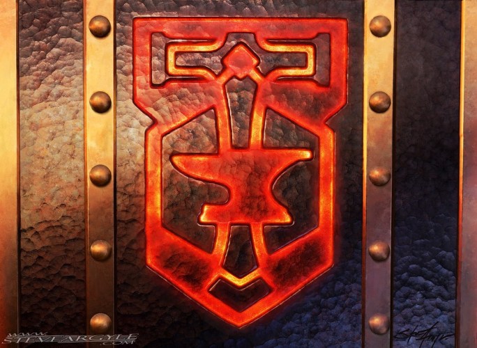 Riveteers Charm Art by Steve Argyle